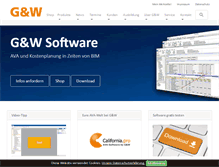 Tablet Screenshot of gw-software.de